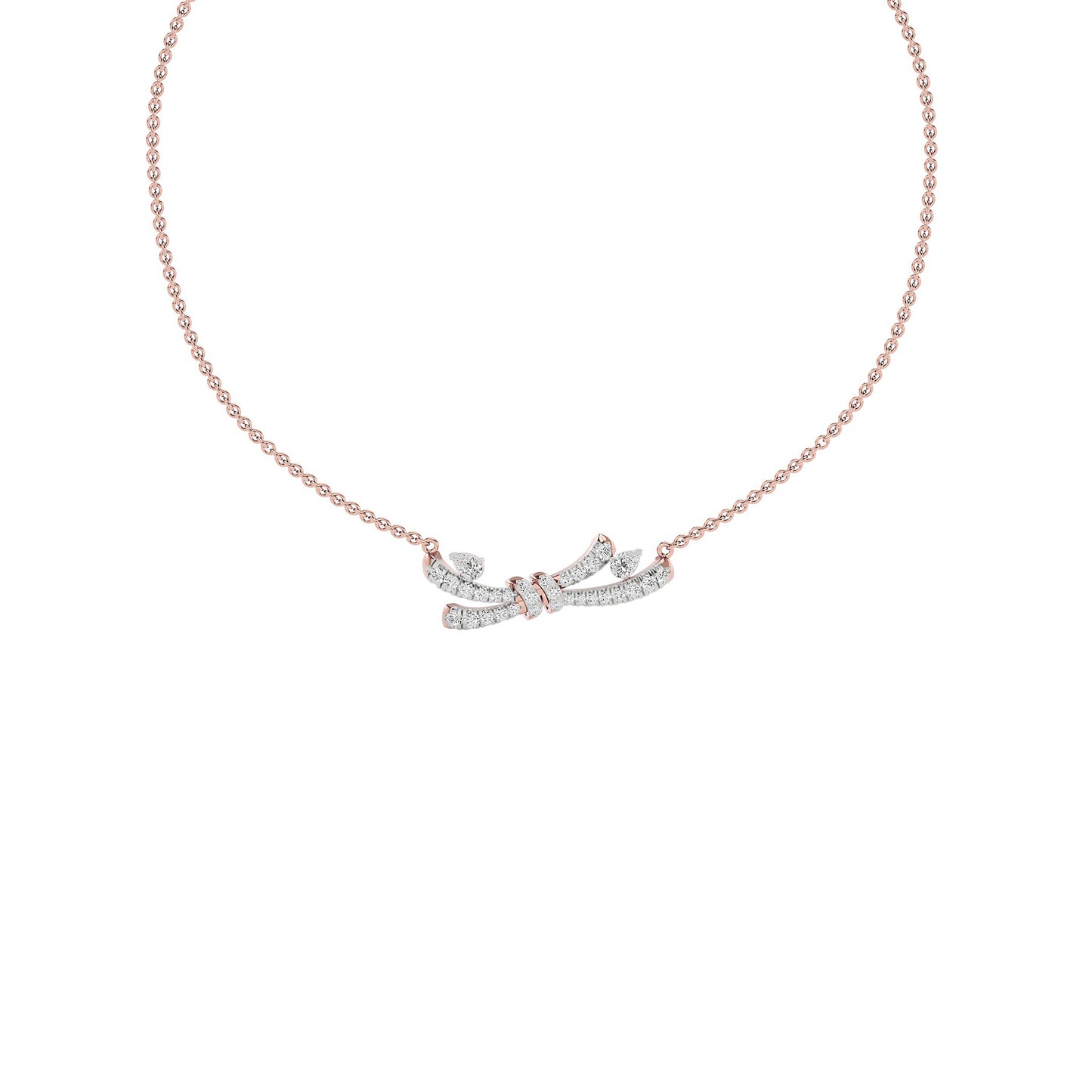 Tie The Knot Diamond Necklace