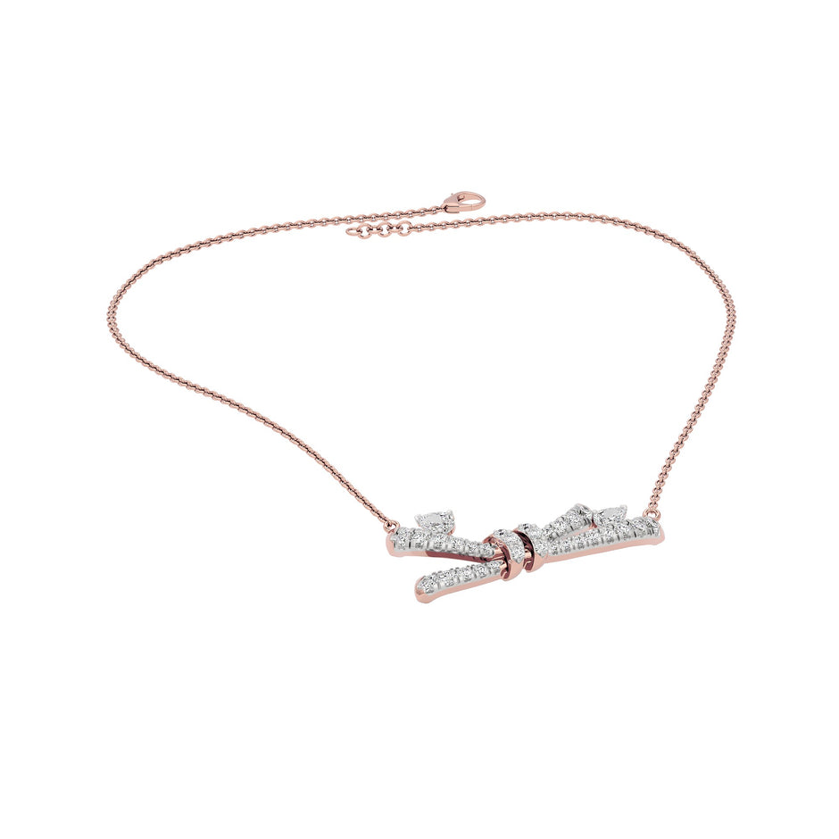 Tie The Knot Diamond Necklace