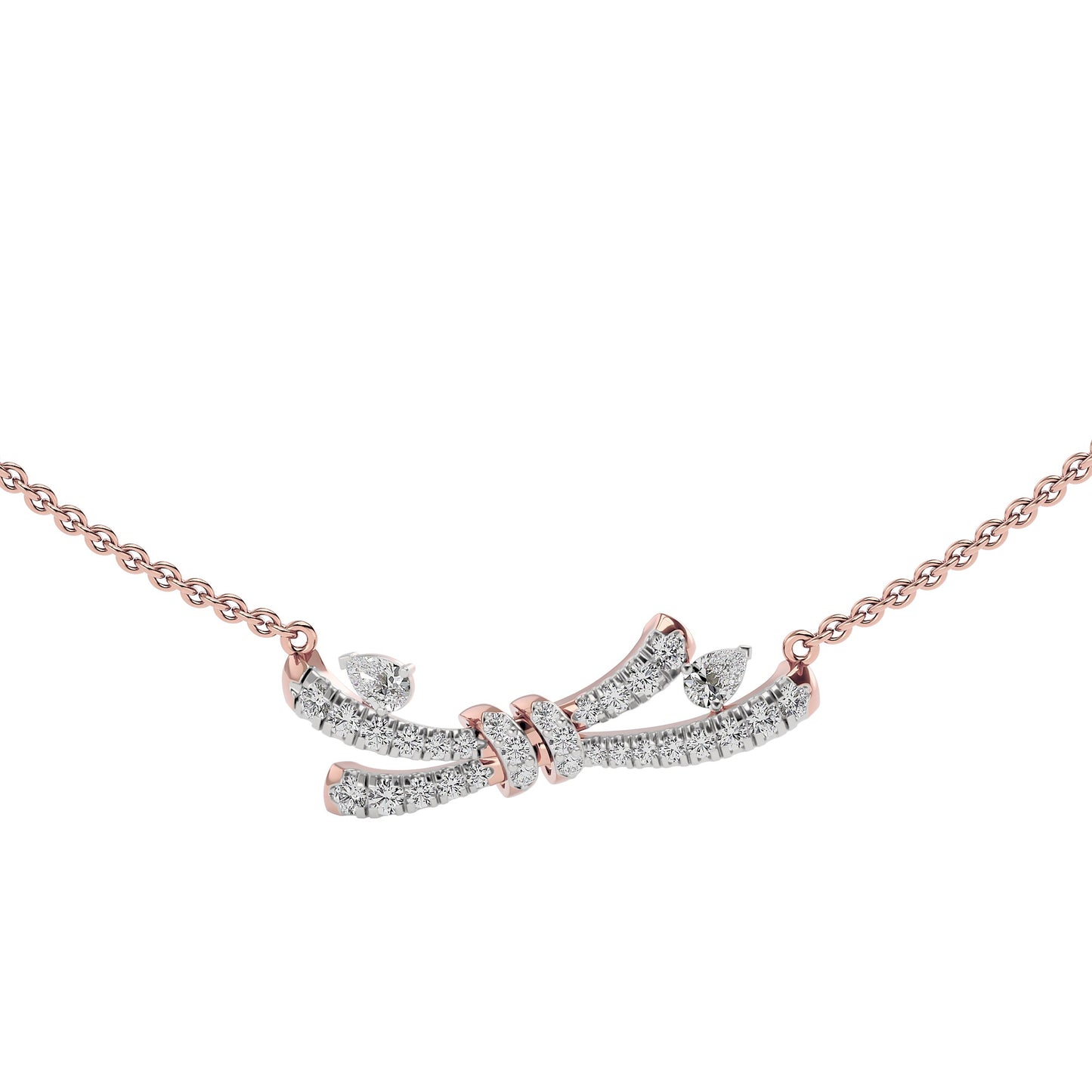 Tie The Knot Diamond Necklace