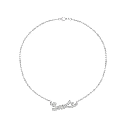 Tie The Knot Diamond Necklace