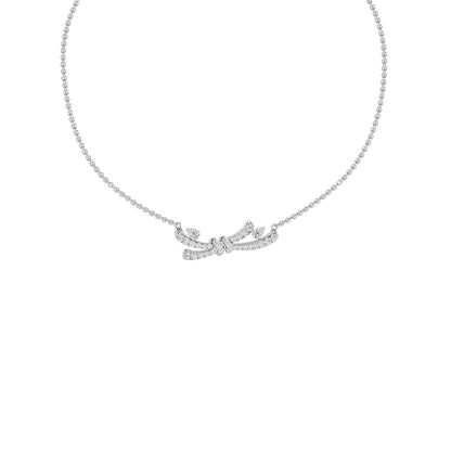 Tie The Knot Diamond Necklace
