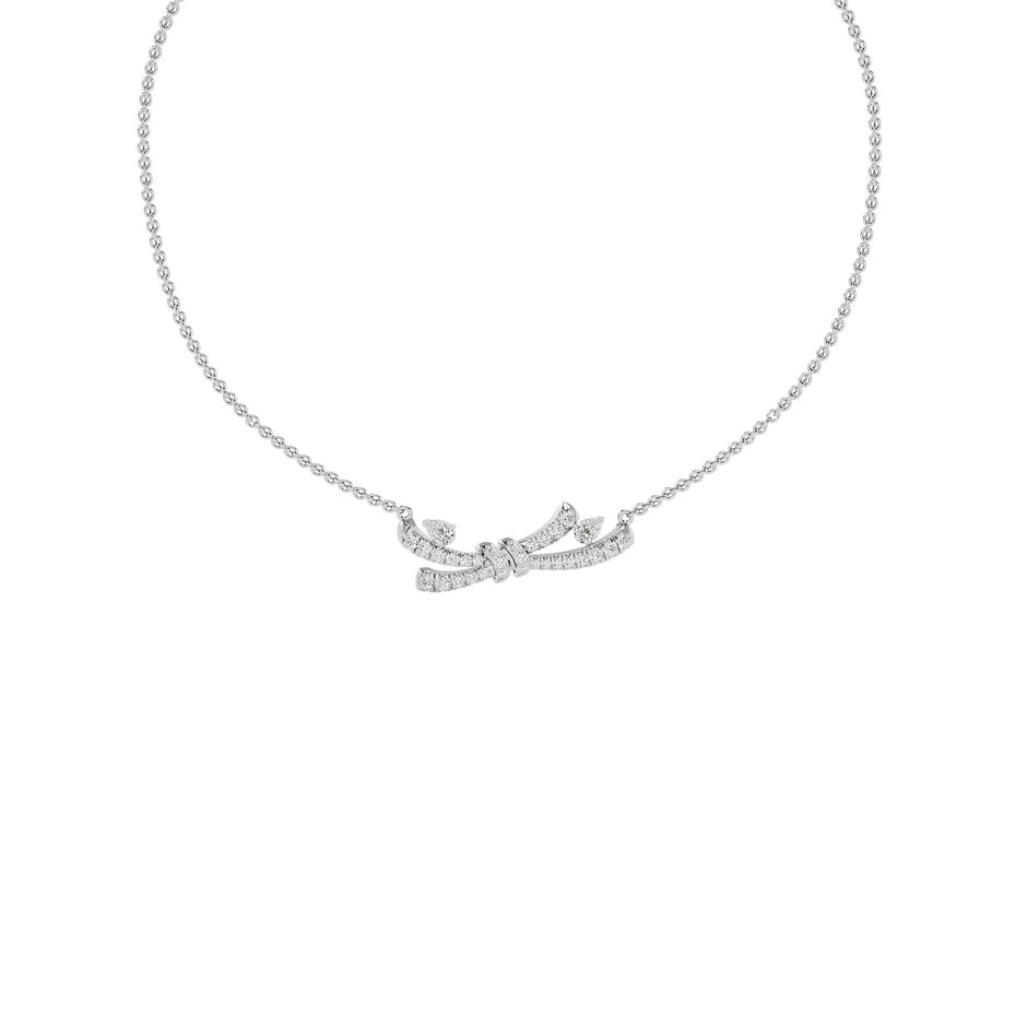 Tie The Knot Diamond Necklace