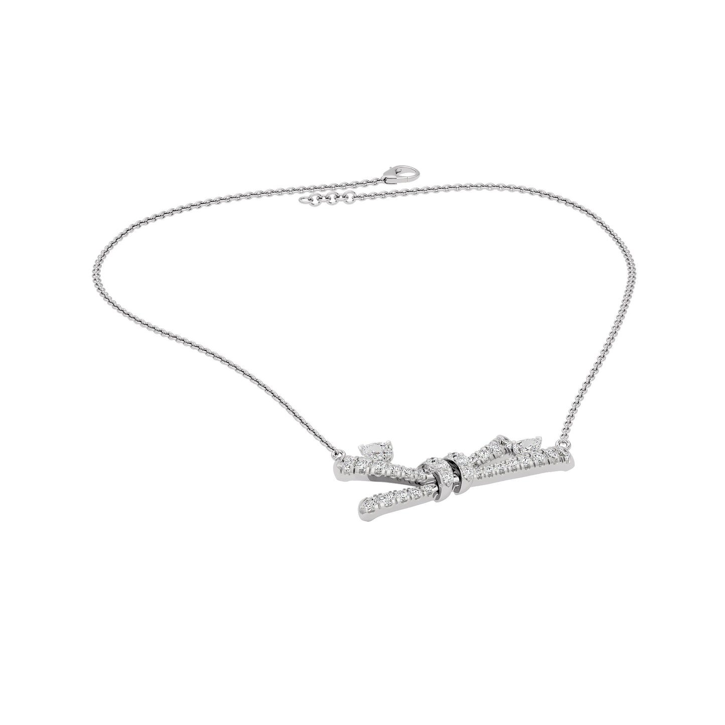 Tie The Knot Diamond Necklace