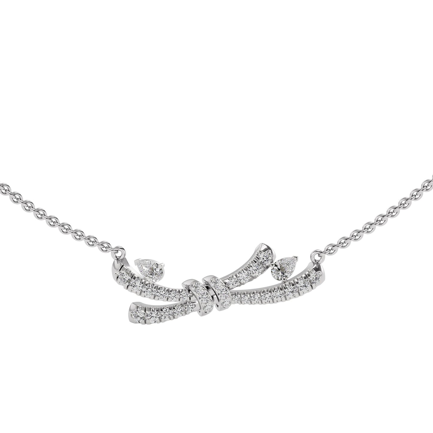 Tie The Knot Diamond Necklace