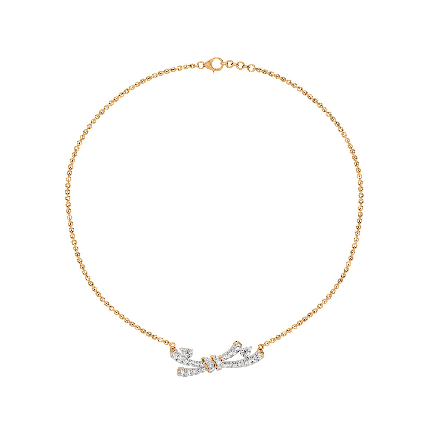Tie The Knot Diamond Necklace