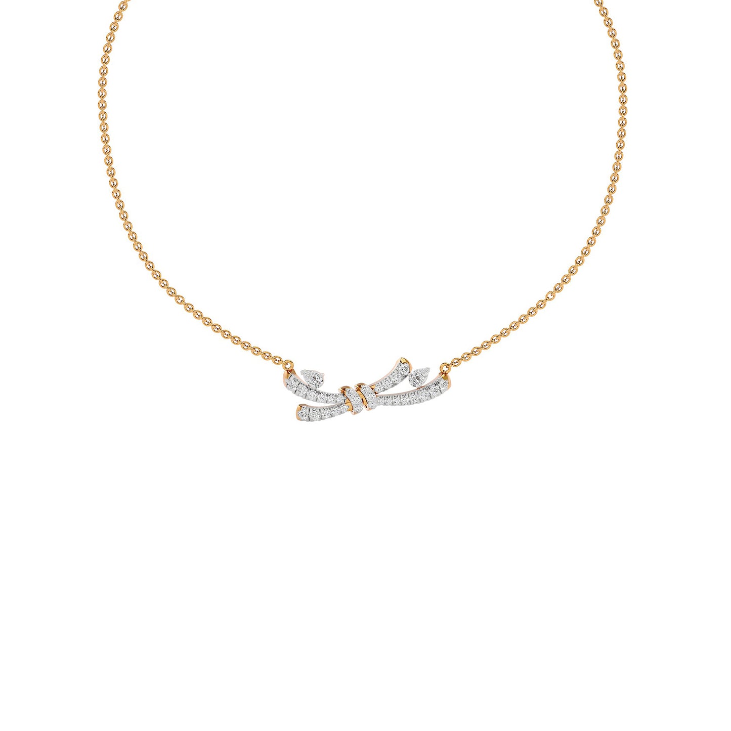 Tie The Knot Diamond Necklace