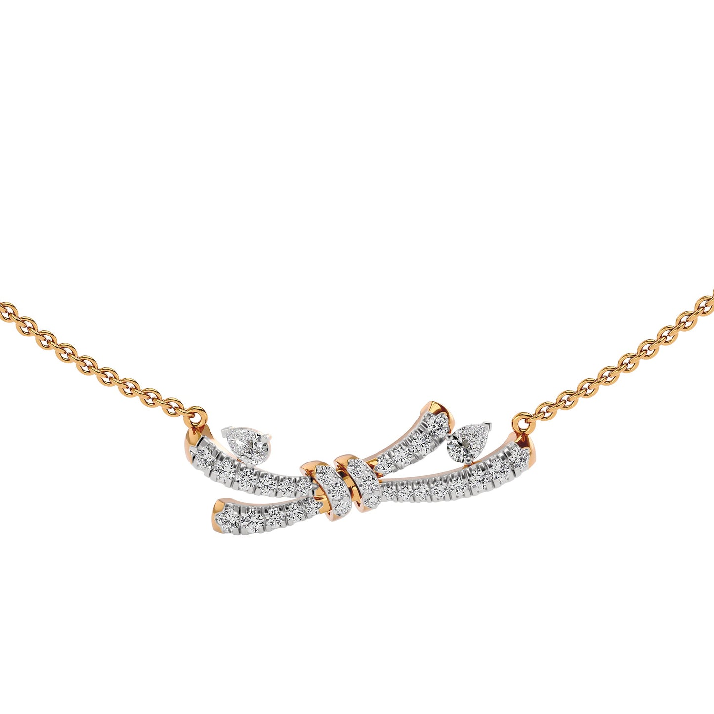 Tie The Knot Diamond Necklace