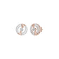 Celestial Serenity Diamond Halo Earrings 18 KT / Rose Gold