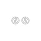 Celestial Serenity Diamond Halo Earrings 18 KT / White Gold