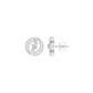Celestial Serenity Diamond Halo Earrings 18 KT / White Gold