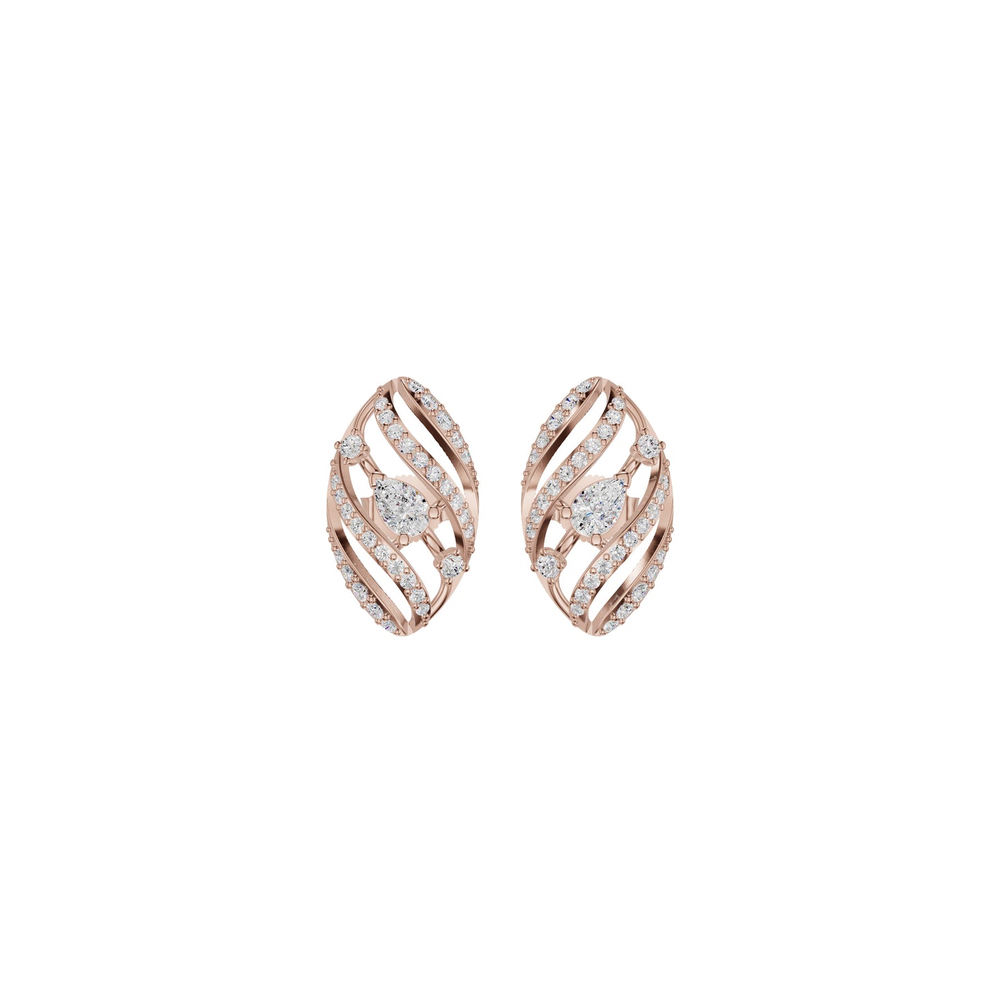 The Oracle's Eye Diamond Earrings 18 KT / Rose Gold