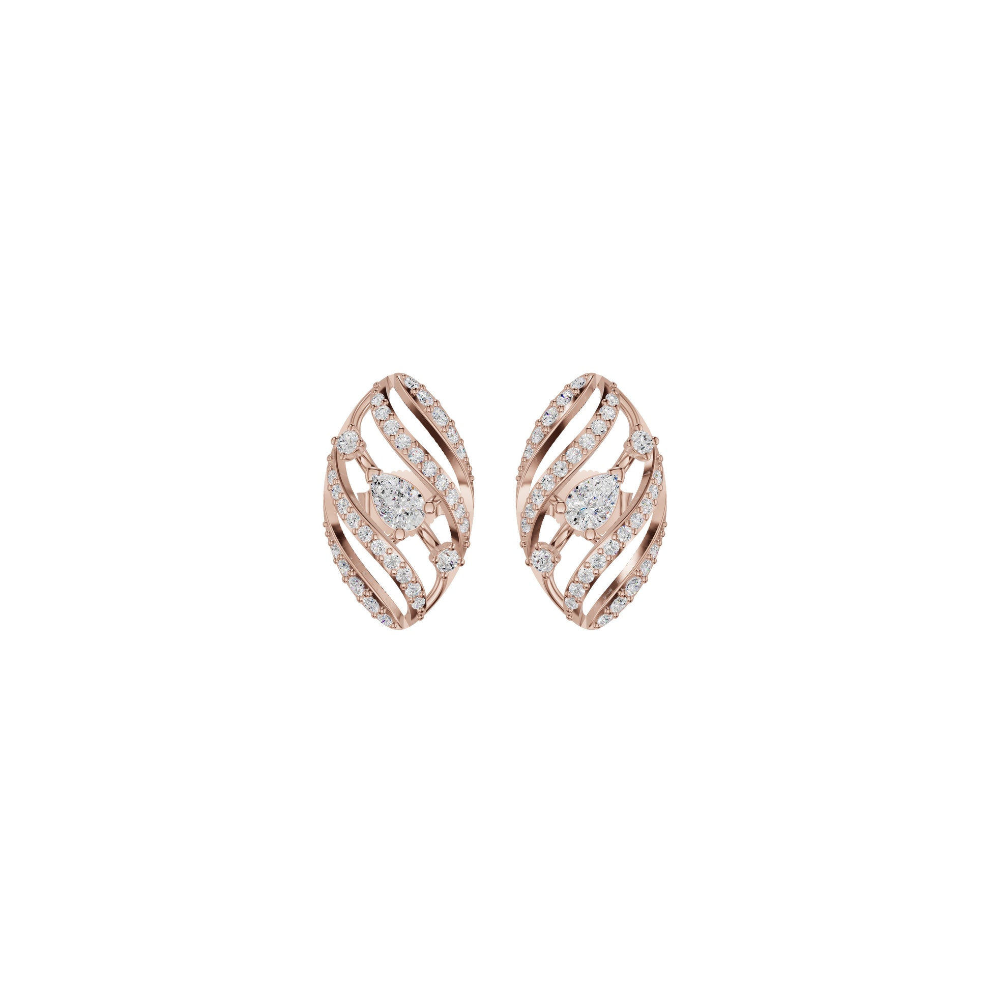 The Oracle's Eye Diamond Earrings 18 KT / Rose Gold