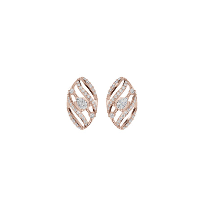 The Oracle's Eye Diamond Earrings 18 KT / Rose Gold