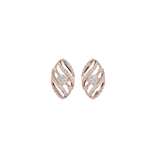 The Oracle's Eye Diamond Earrings 18 KT / Rose Gold