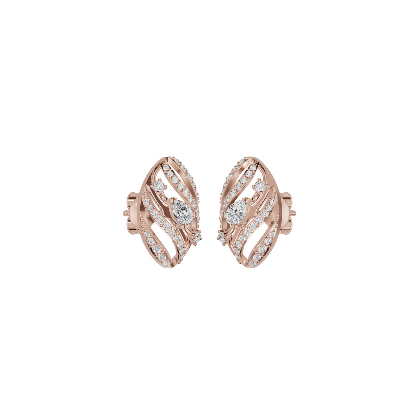 The Oracle's Eye Diamond Earrings 18 KT / Rose Gold