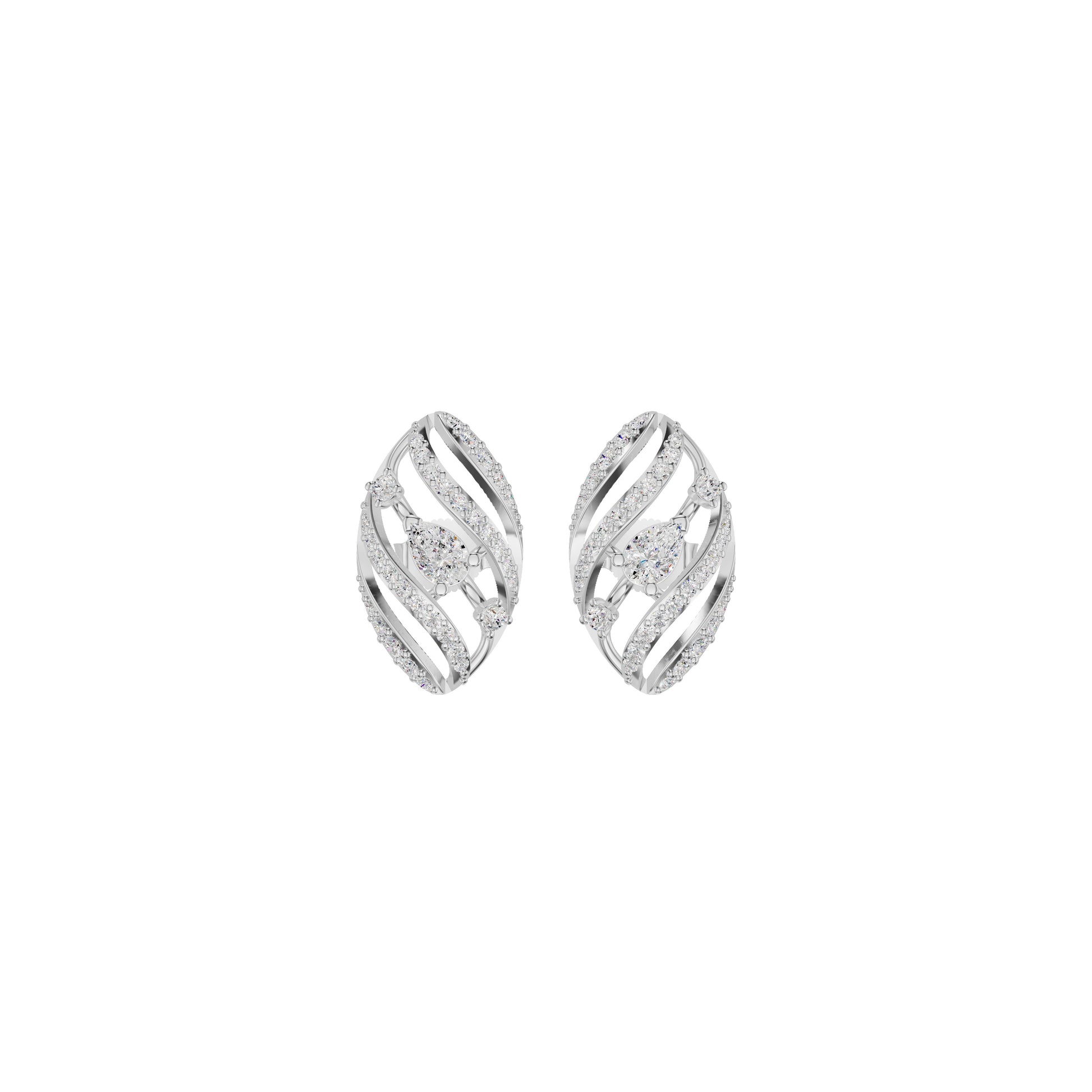 The Oracle's Eye Diamond Earrings 18 KT / White Gold