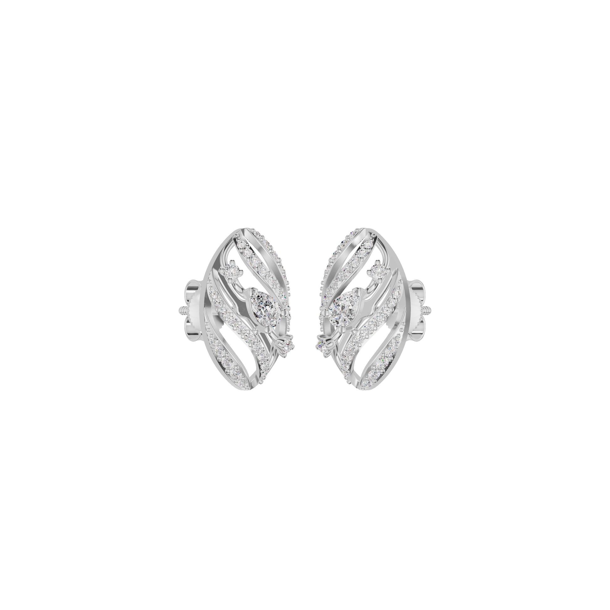 The Oracle's Eye Diamond Earrings 18 KT / White Gold