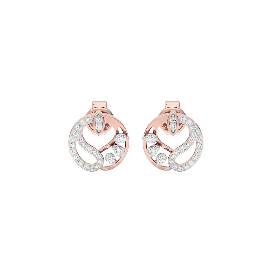 Harmony Diamond Earrings 18 KT / Rose Gold
