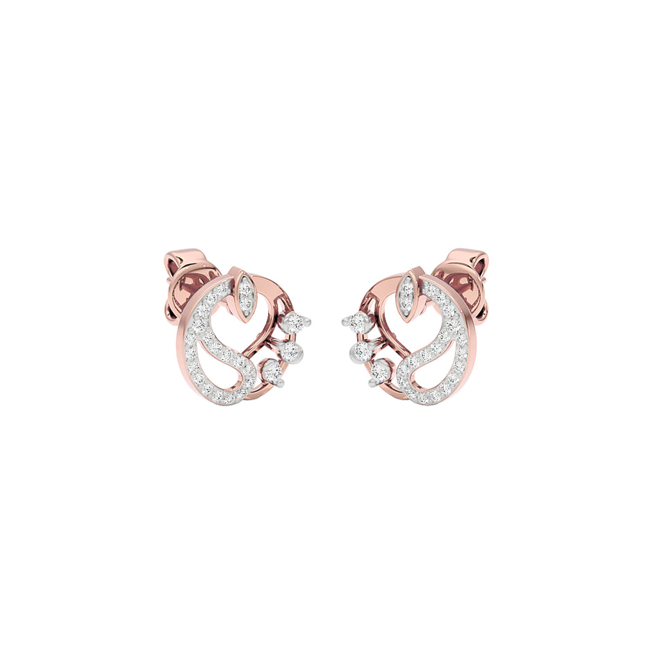 Harmony Diamond Earrings 18 KT / Rose Gold