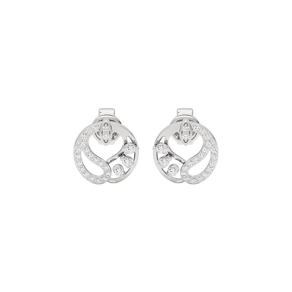 Harmony Diamond Earrings 18 KT / White Gold