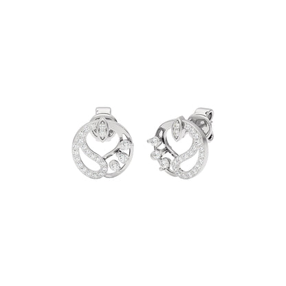 Harmony Diamond Earrings 18 KT / White Gold