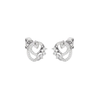Harmony Diamond Earrings 18 KT / White Gold