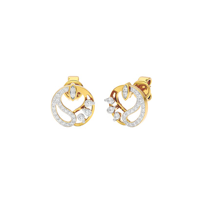 Harmony Diamond Earrings 18 KT / Yellow Gold