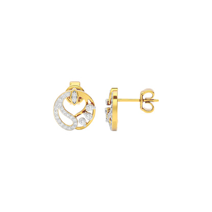 Harmony Diamond Earrings 18 KT / Yellow Gold