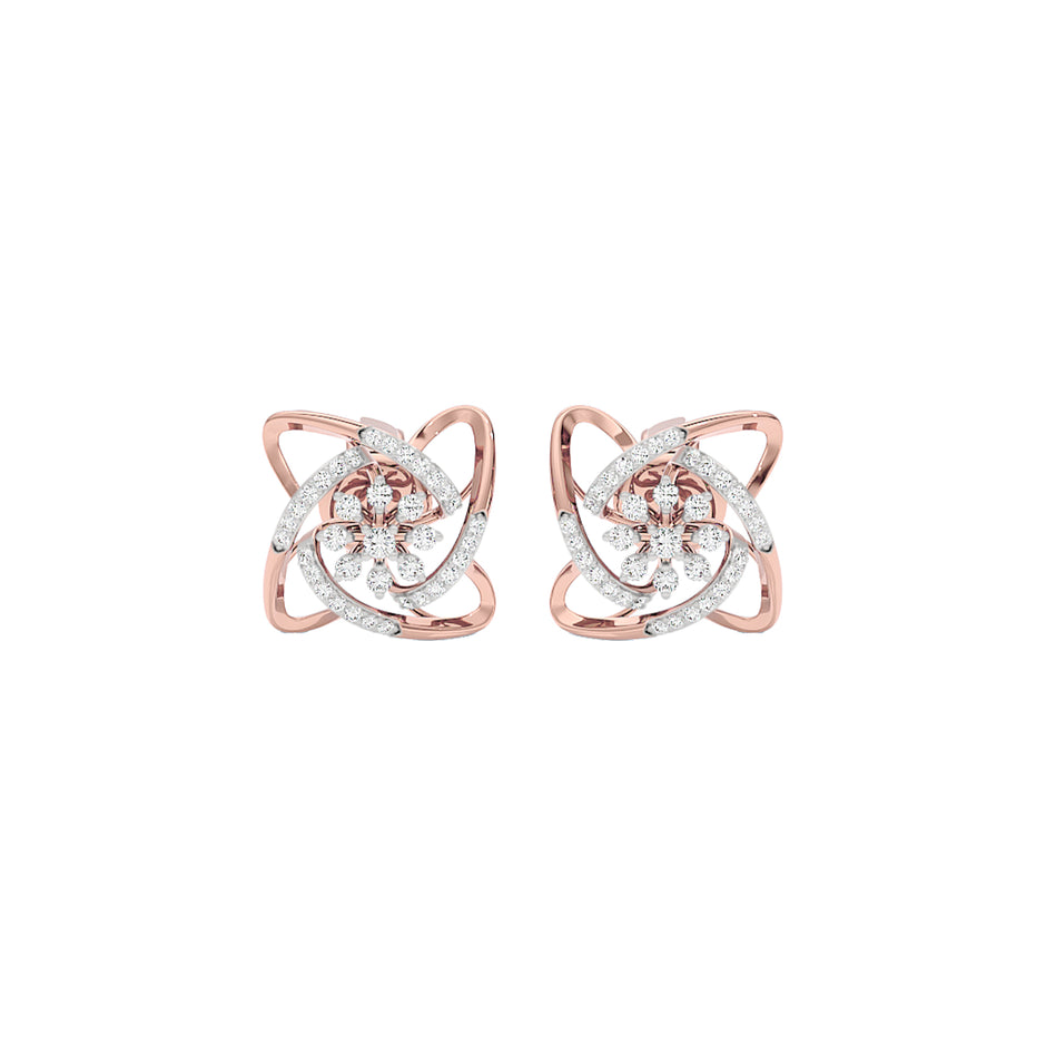 The Alchemist Diamond Earrings 18 KT / Rose Gold