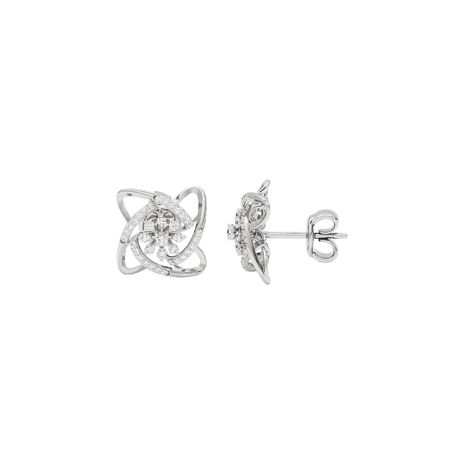 The Alchemist Diamond Earrings 18 KT / White Gold