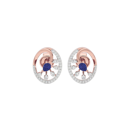 Striking Spike Diamond Earrings 18 KT / Rose Gold