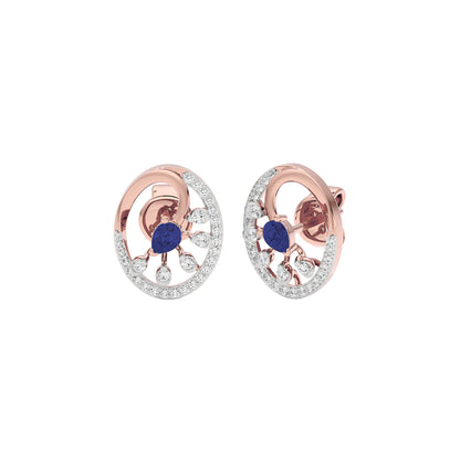 Striking Spike Diamond Earrings 18 KT / Rose Gold