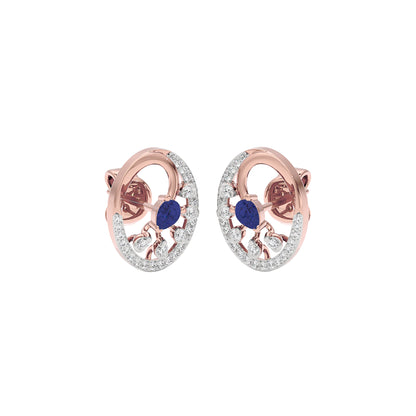 Striking Spike Diamond Earrings 18 KT / Rose Gold