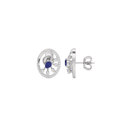 Striking Spike Diamond Earrings 18 KT / White Gold