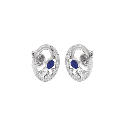 Striking Spike Diamond Earrings 18 KT / White Gold
