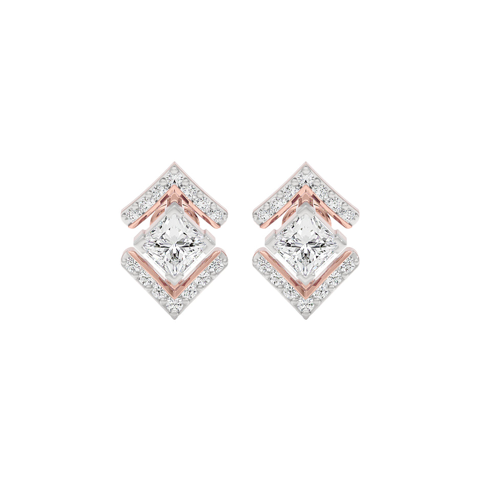 Kite Flight Diamond Earrings 18 KT / Rose Gold