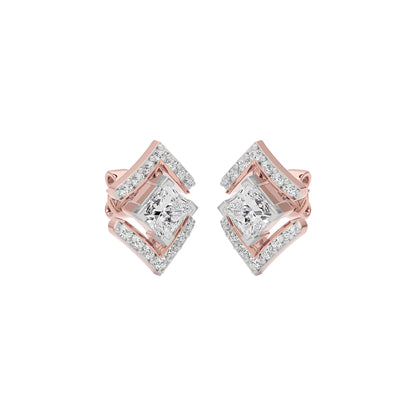 Kite Flight Diamond Earrings 18 KT / Rose Gold