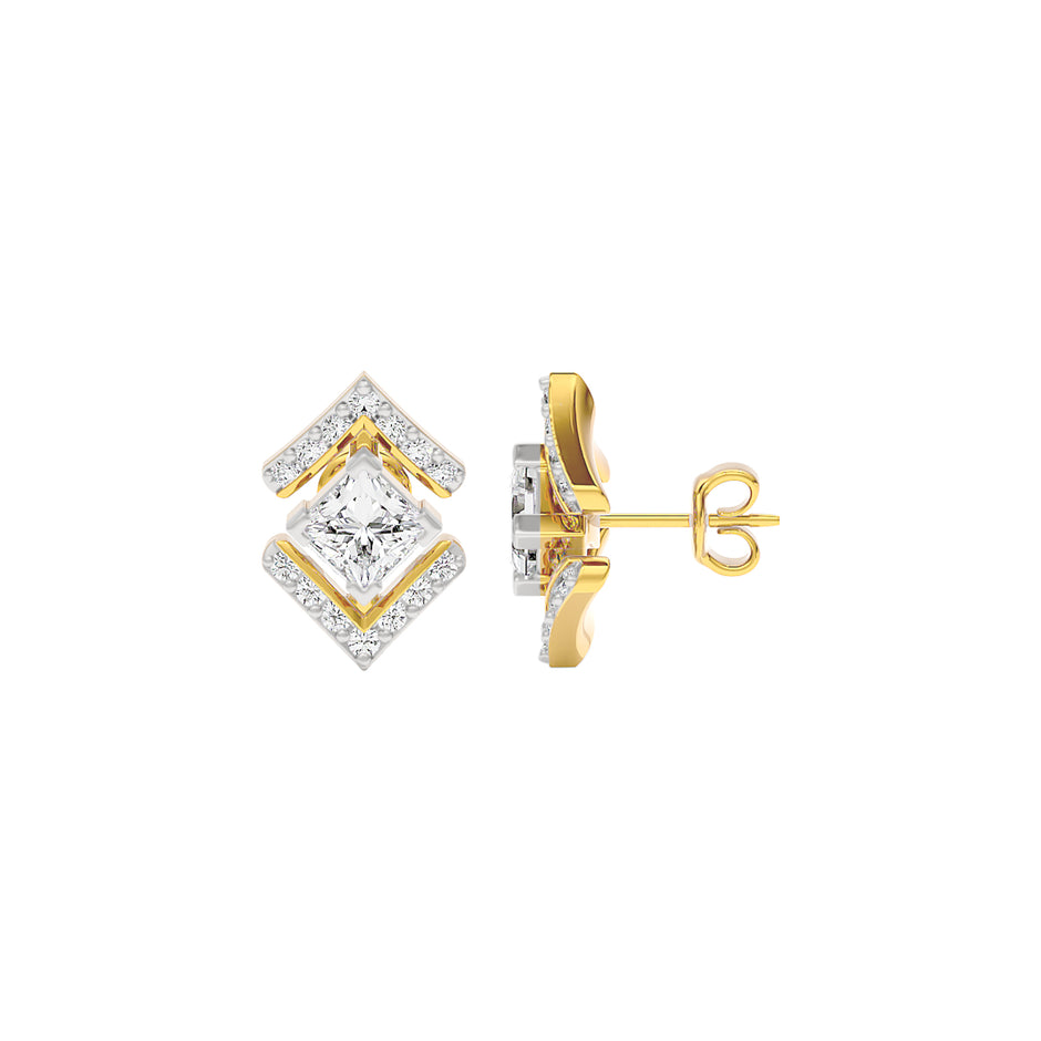 Kite Flight Diamond Earrings 18 KT / Yellow Gold