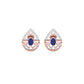 Tesellate Valve Diamond Earrings 18 KT / Rose Gold