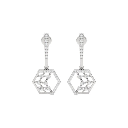 Diamond Rush Diamond Earrings 18 KT / White Gold