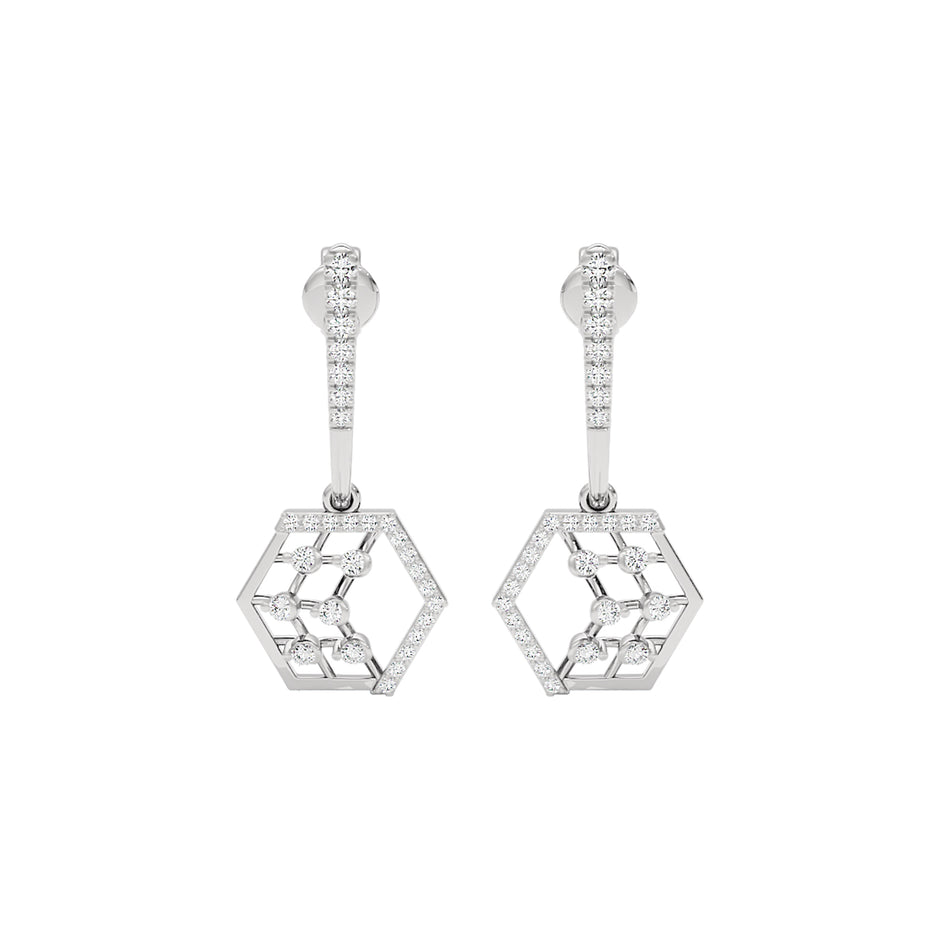 Diamond Rush Diamond Earrings 18 KT / White Gold