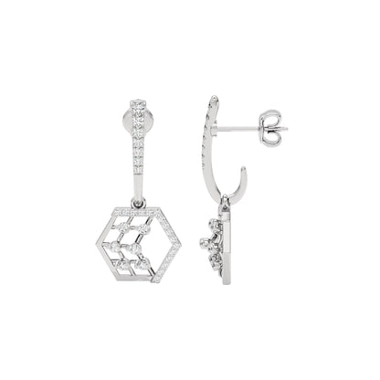 Diamond Rush Diamond Earrings 18 KT / White Gold