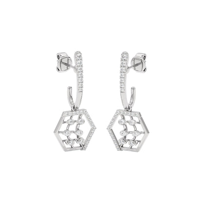 Diamond Rush Diamond Earrings 18 KT / White Gold