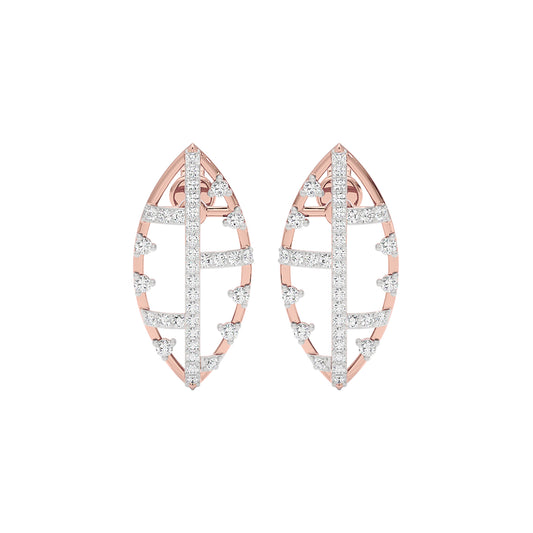 StarReign Diamond Earrings 18 KT / Rose Gold