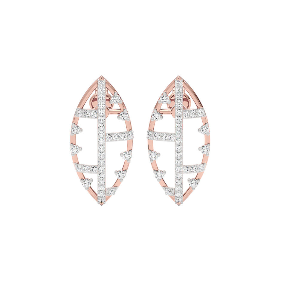 StarReign Diamond Earrings 18 KT / Rose Gold
