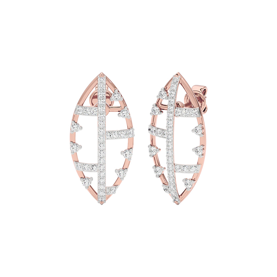 StarReign Diamond Earrings 18 KT / Rose Gold