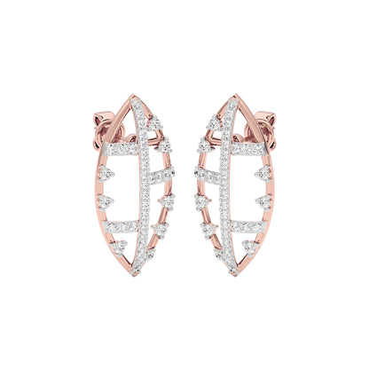StarReign Diamond Earrings 18 KT / Rose Gold