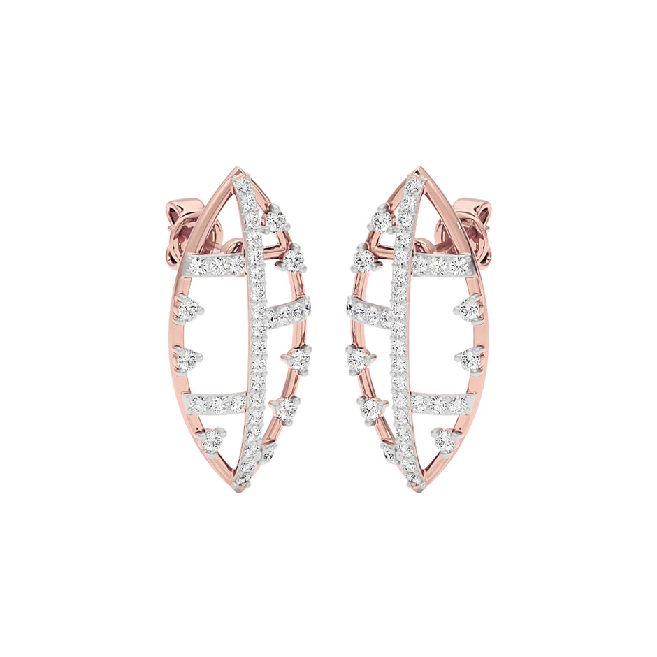 StarReign Diamond Earrings 18 KT / Rose Gold