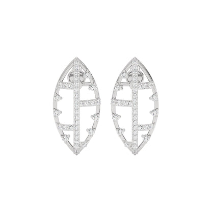 StarReign Diamond Earrings 18 KT / White Gold