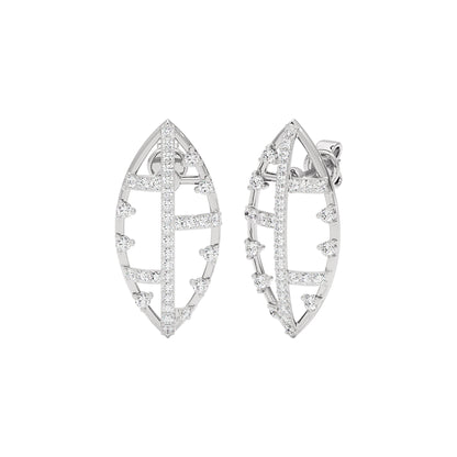 StarReign Diamond Earrings 18 KT / White Gold